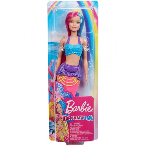 Barbie Dreamtopia Denizkızı Bebekler - Mor, Kızıl Saçlı GJK09 Barbie Dreamtopia Denizkızı Bebekler - Mor, Kızıl Saçlı GJK09